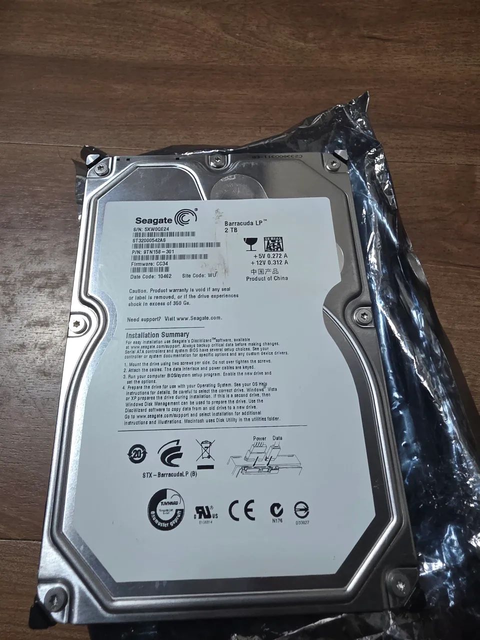 HD SEAGATE BARRACUDA LP 2TB - ST3200542AS - 5900 RPM
