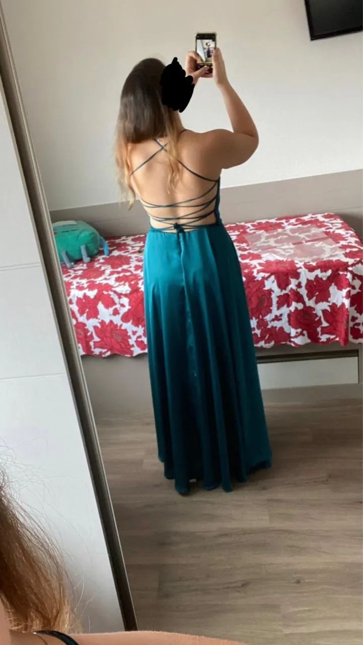 Vestido de festa verde  - Foto 2