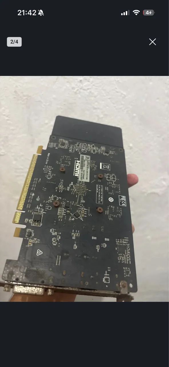 RX 550 4GB COM DEFEITO ENFERRUJADA - Foto 3