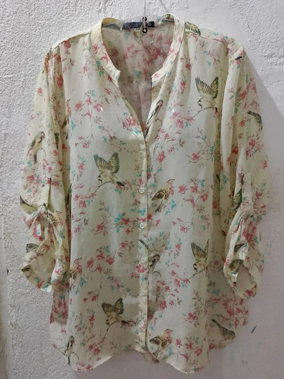 Camisa social feminina estampada  - Foto 3