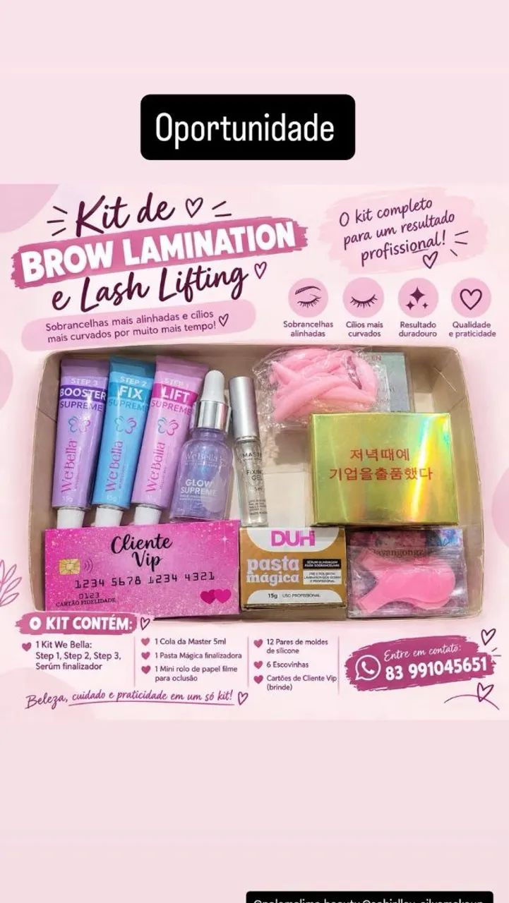 Kit de Lash Lifting e Brow Lamination