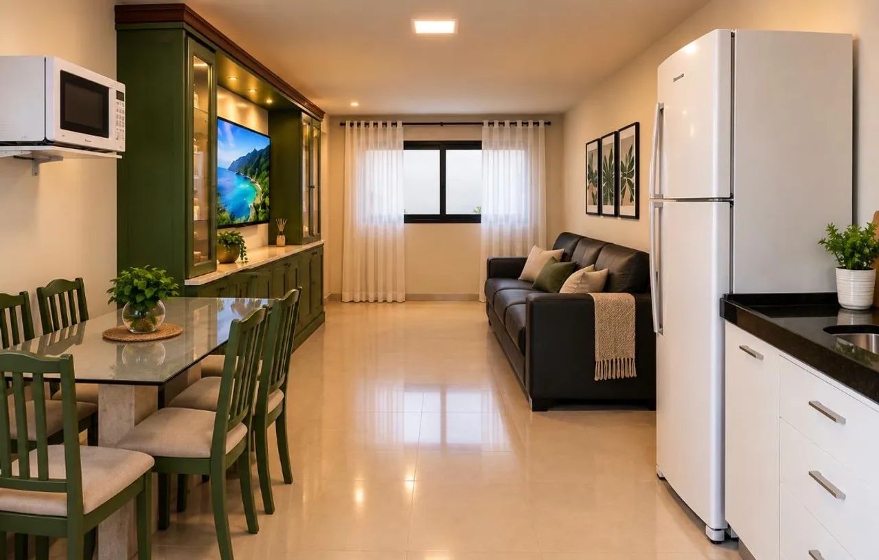 ALUGO CASA COM 3 SUÍTES, GARAGEM, VAZIA OU MOBILIADA - Foto 3