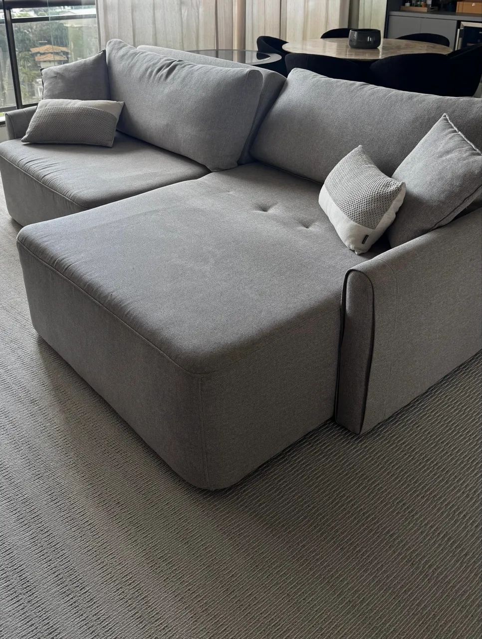 Sofá semi novo cinza - Foto 5