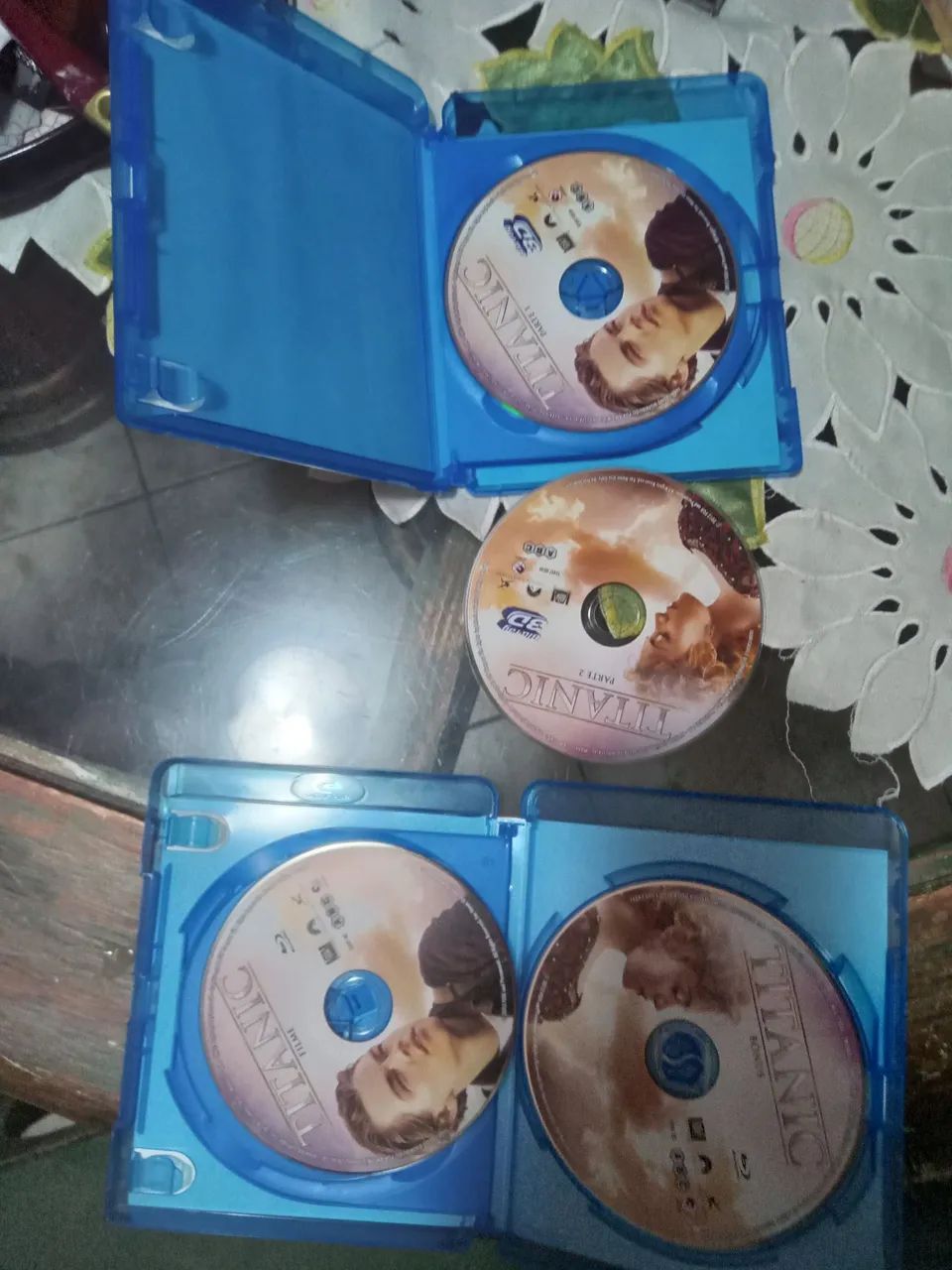 Box blu-ray 4 discos Titanic Edição Colecionador 3D + blu-ray