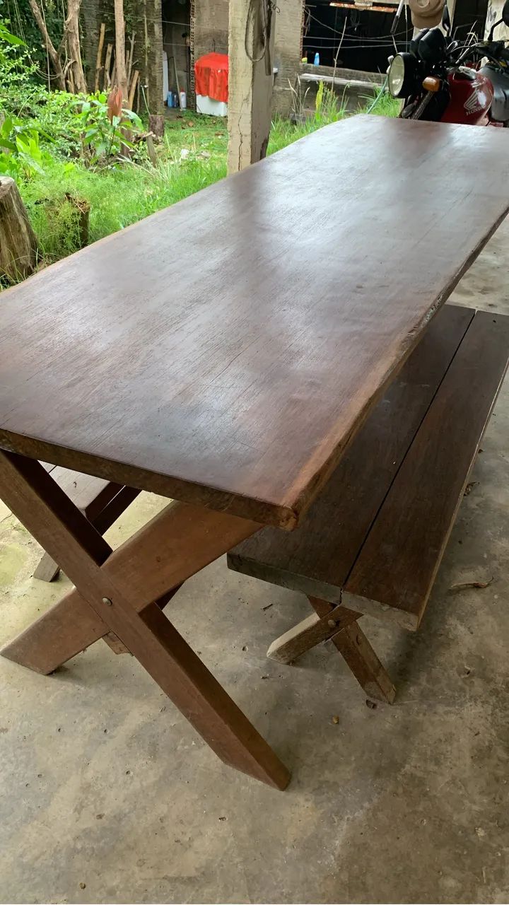 Mesa de jatobá inteira 3,20