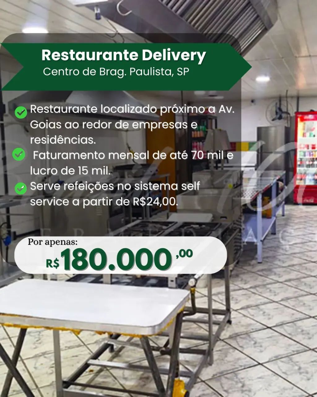 Restaurante Delivery no Centro de Brag. Paulista, SP