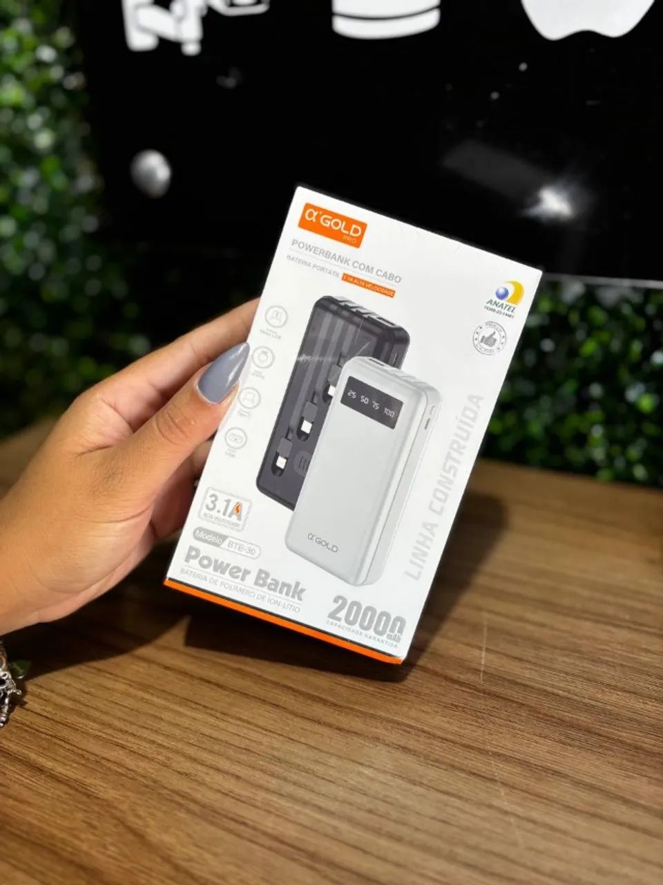 Carregador Portátil 20.000mAh Power Bank BTE-30 OL'GOLD 