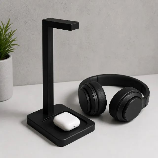 Suporte Para Headset Premium Com Base Organizadora Para Mesa - Foto 4