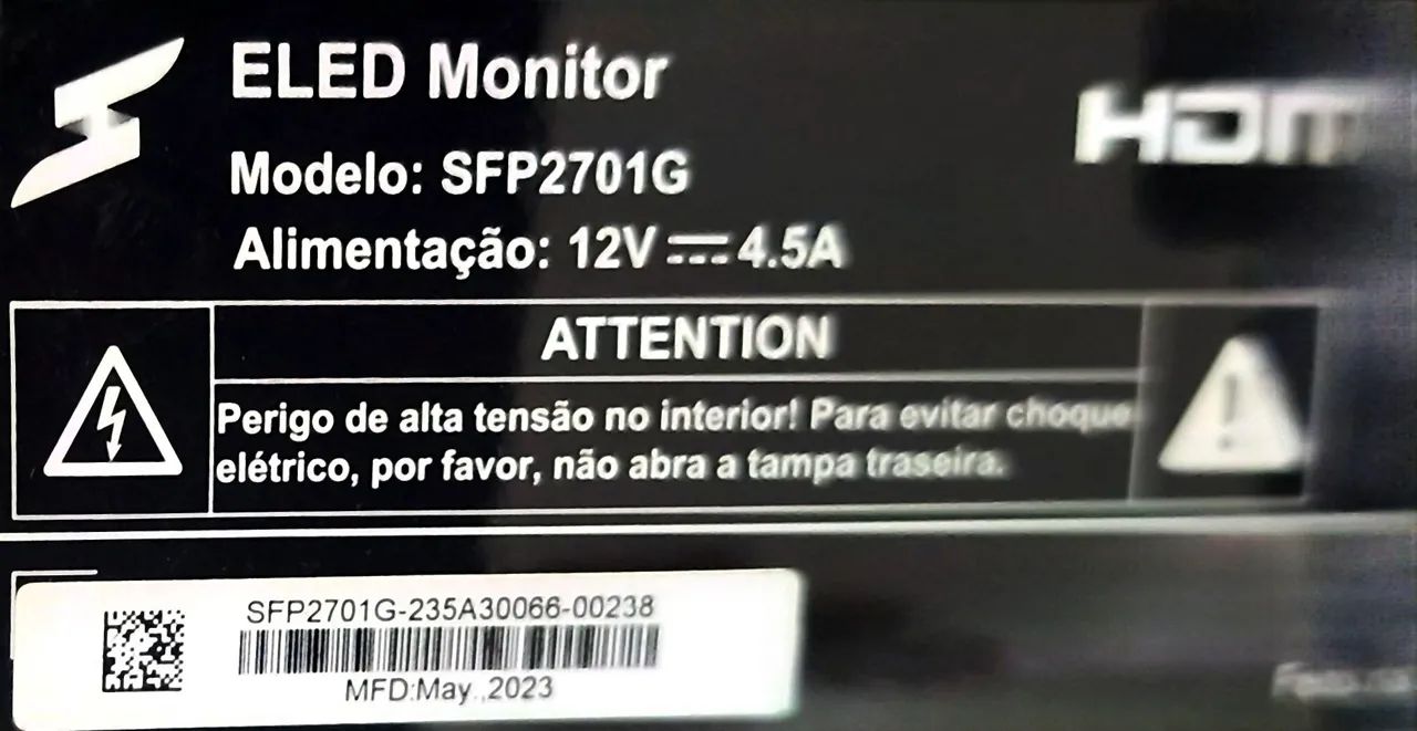 Monitor Gamer 27" 165 Hz QuadHD Curvo com Defeito - Foto 2