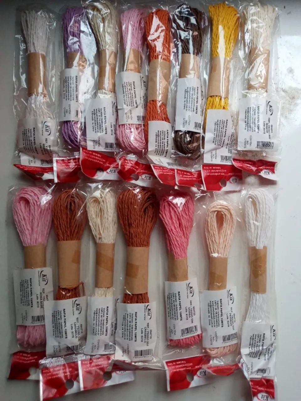 Rafia de Papel 10 MTS(Kit com 15) - Foto 2