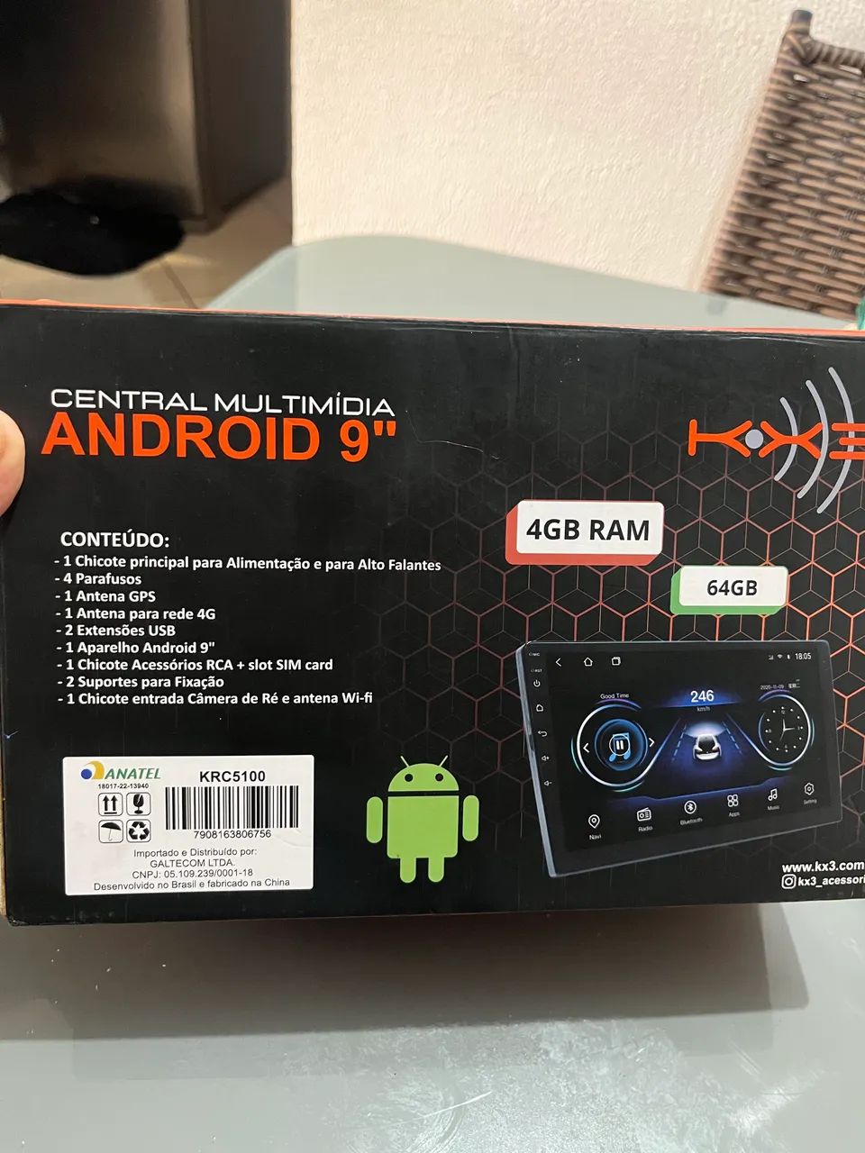 CENTRAL MULTIMÍDIA KX3 9ANDROID - 4GB/64GB - Foto 4