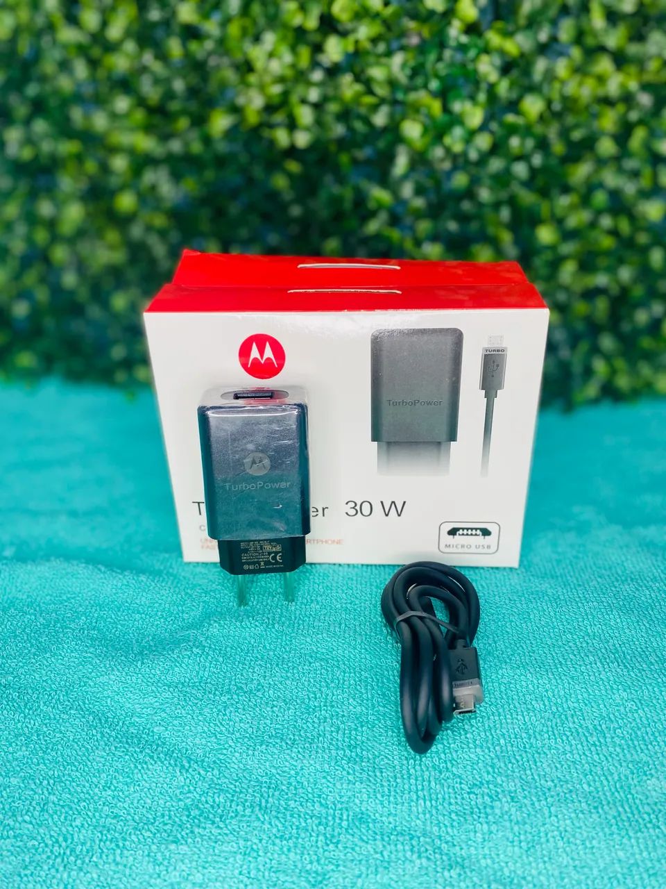 Carregador V8 completo Turbo 30W (micro USB)