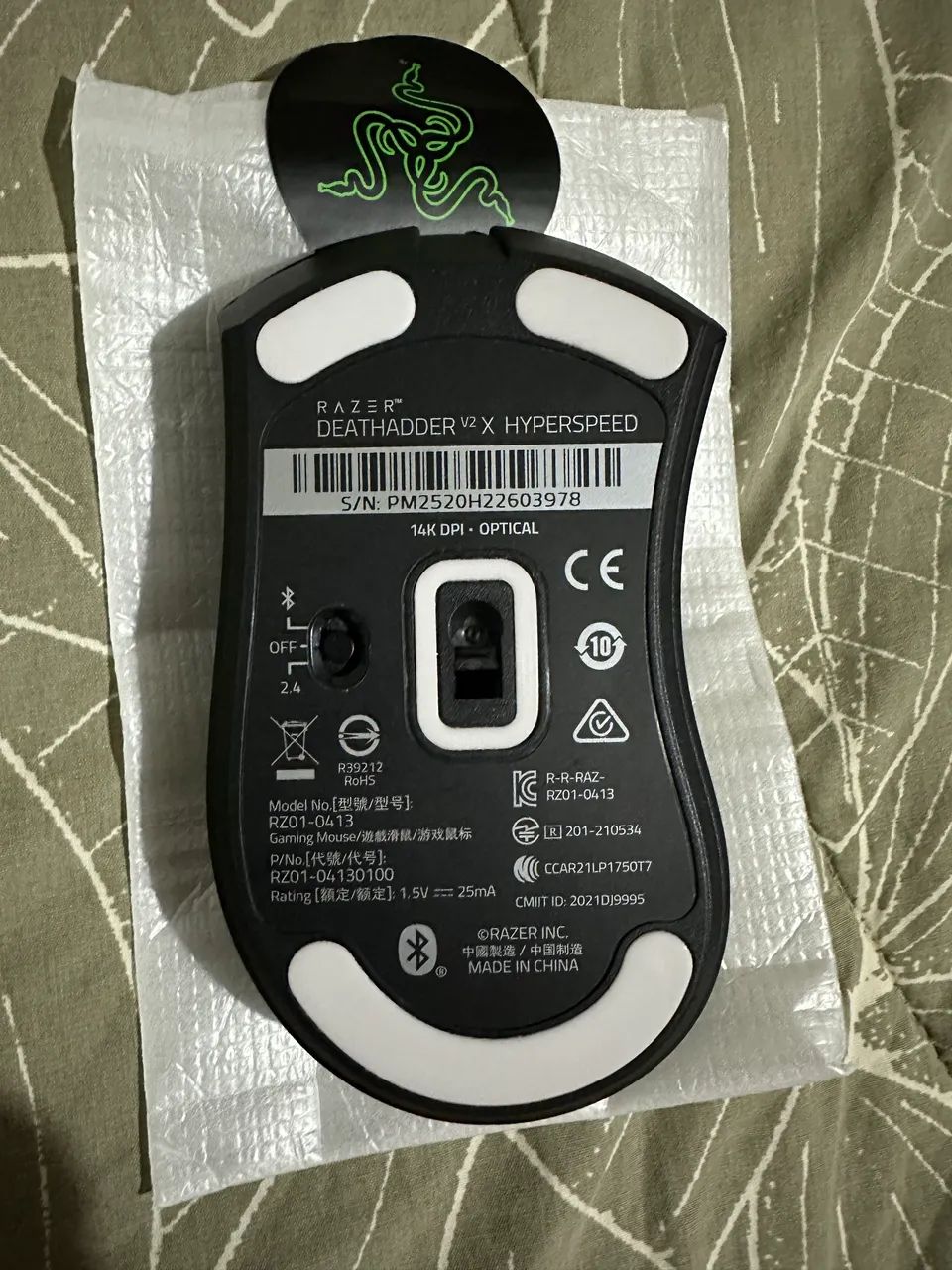 Mouse Razer Deathadder V2 X HYPERSPEED - Foto 4