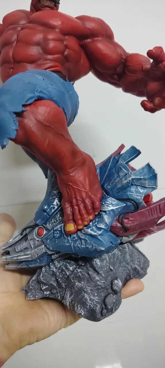 Hulk vermelho impressão 3d resina  - Foto 4