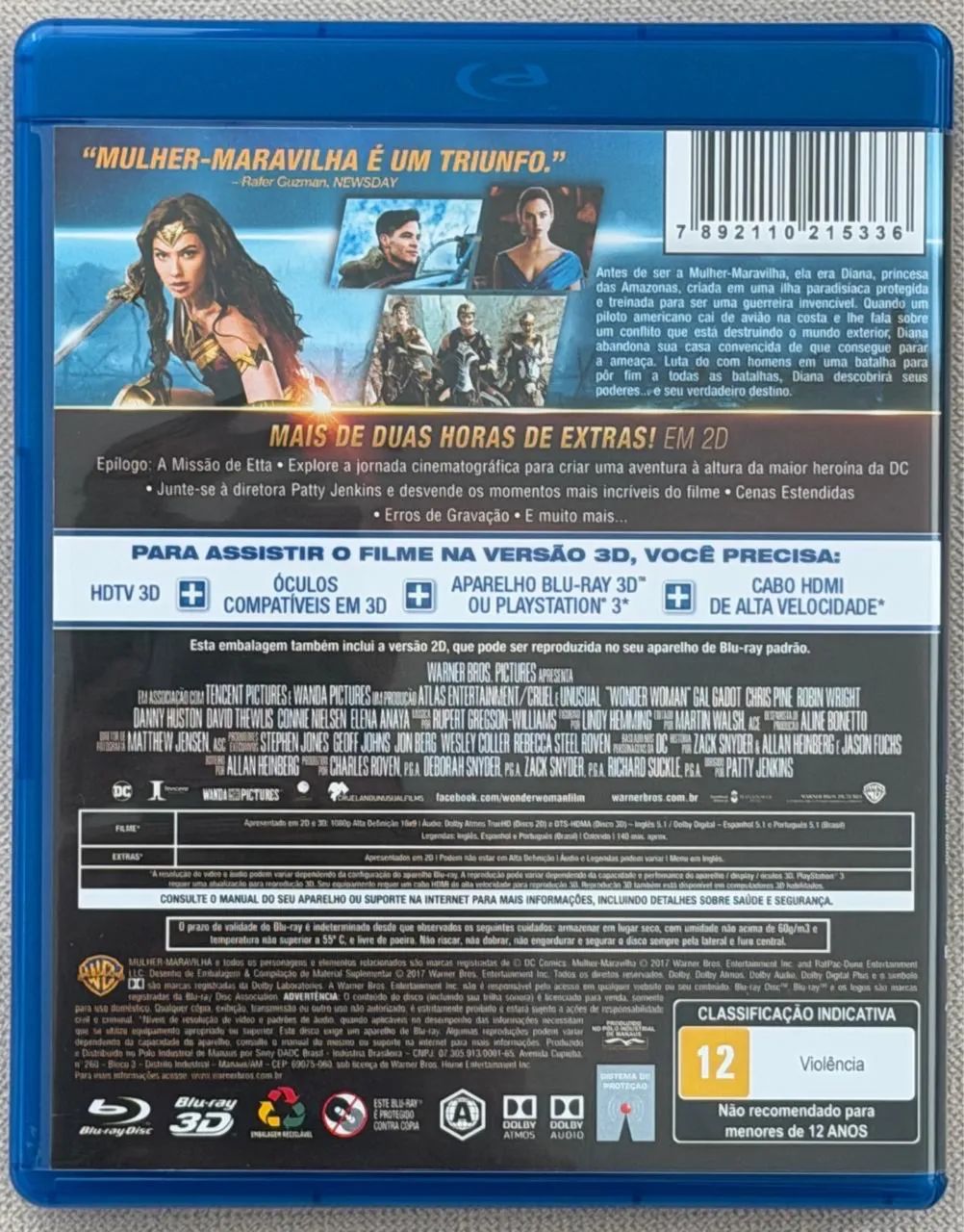 Blu-ray + Blu-ray 3D Mulher Maravilha  - Foto 2
