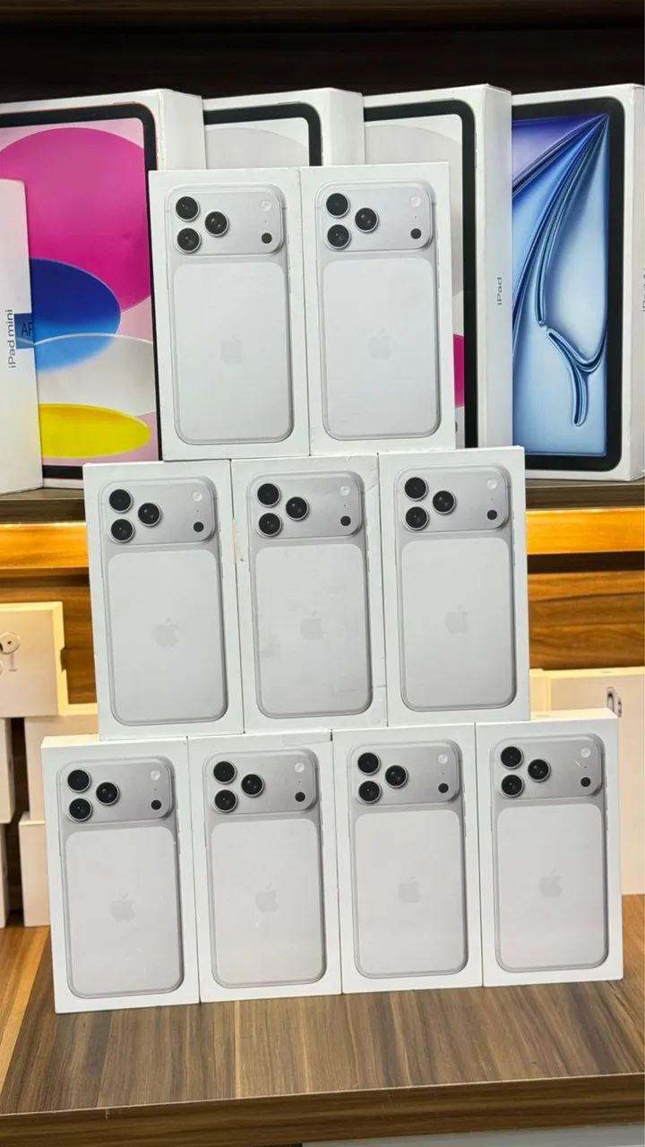 IPHONE 17 PRO MAX 256GB SILVER - NOVO + NOTA FISCAL - Celulares e
