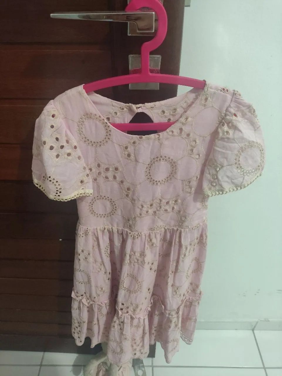 Vestido em gripi rosa claro - Foto 2