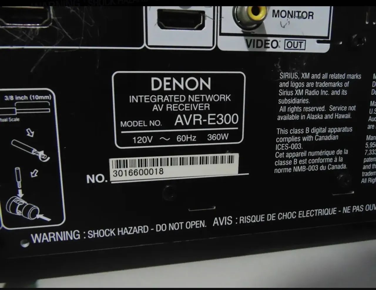 Receiver Denon AVR-E300 - Foto 4