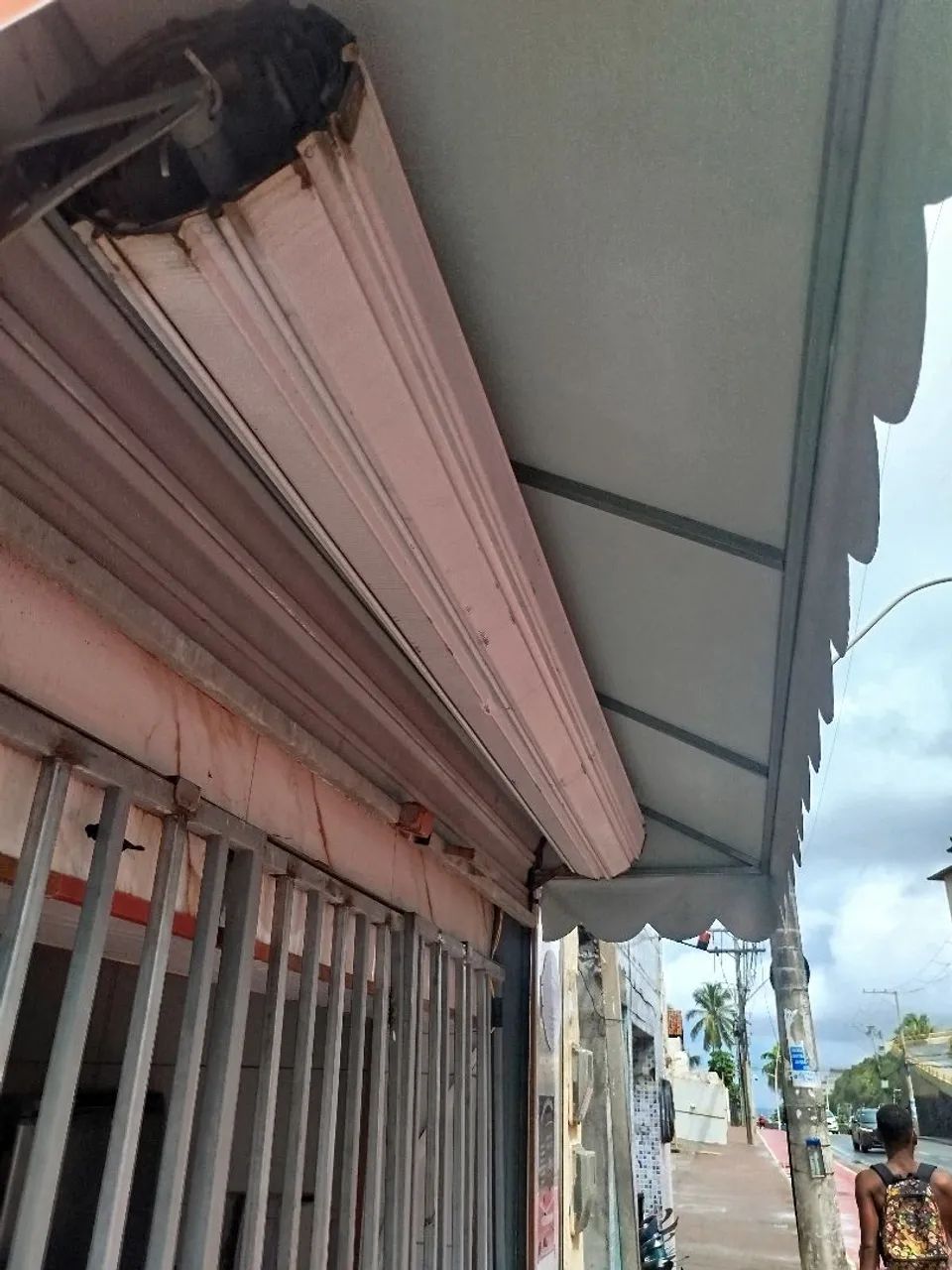 Toldo 2.50x 0.90 - laranja - proteção sol e chuva  - Foto 4