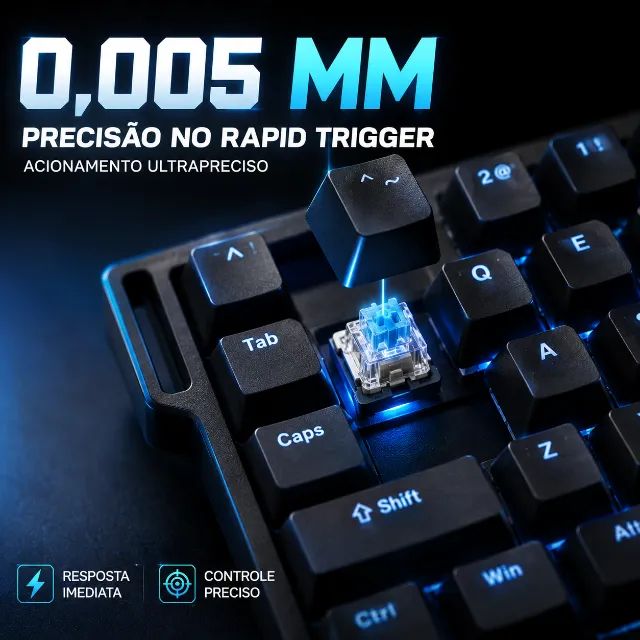 Attack Shark Keyboard X82 He Preto - Foto 4