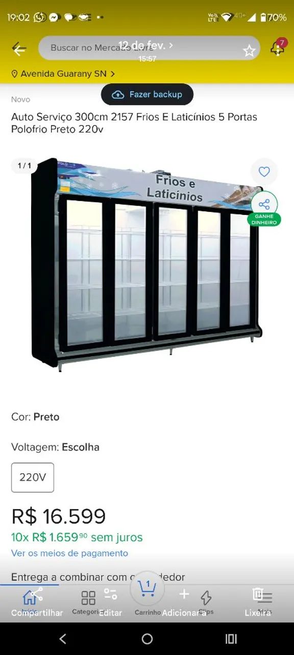 Expositor de Laticínios e Bebidas  - Foto 2