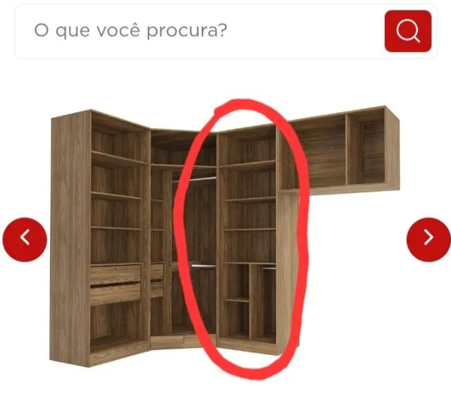 Modulo de guarda roupa Kappesberg novo  a caixa 