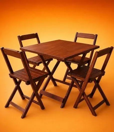 Conjunto de mesa e cadeira