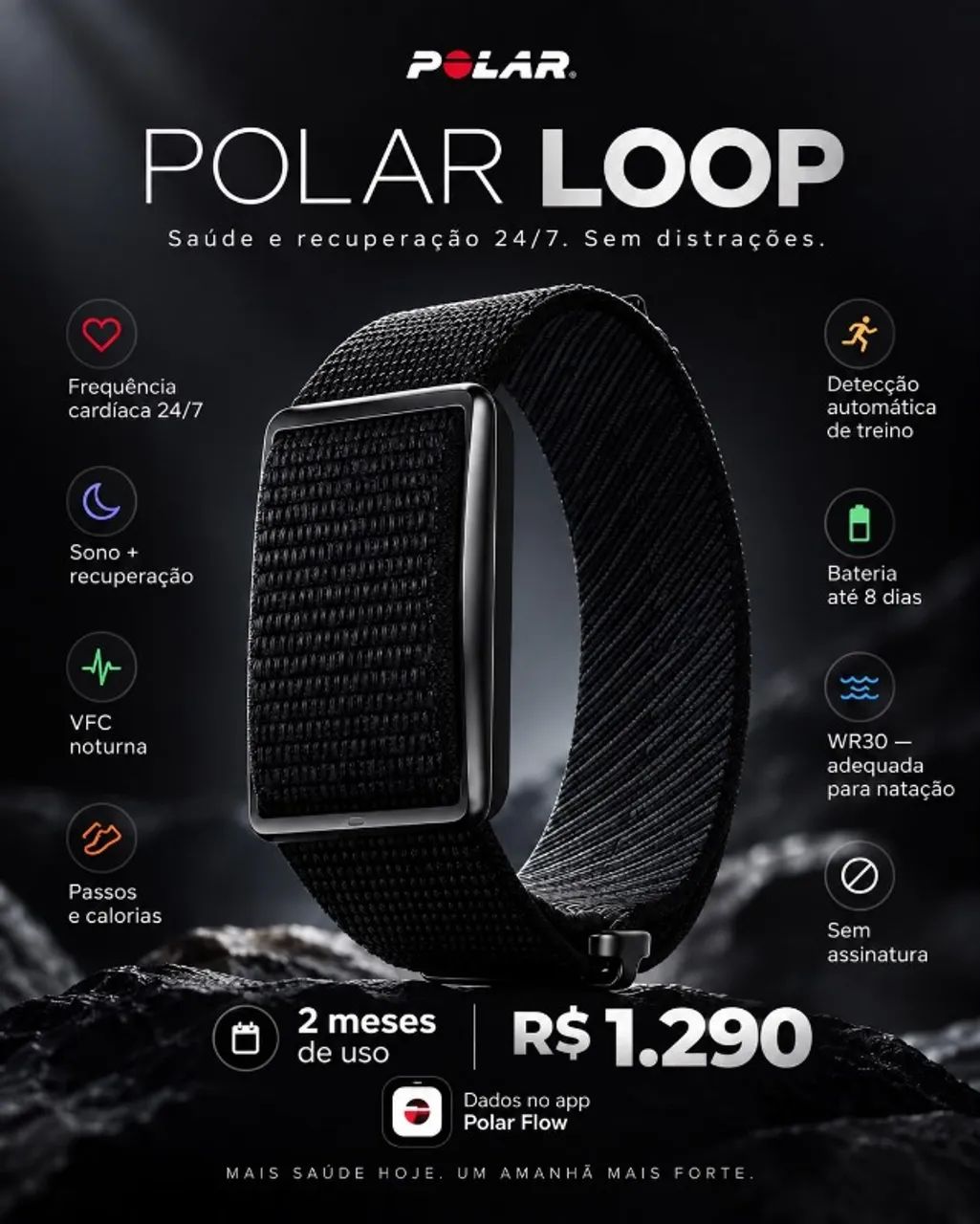 POLAR LOOP APENAS 2MESES DE USO