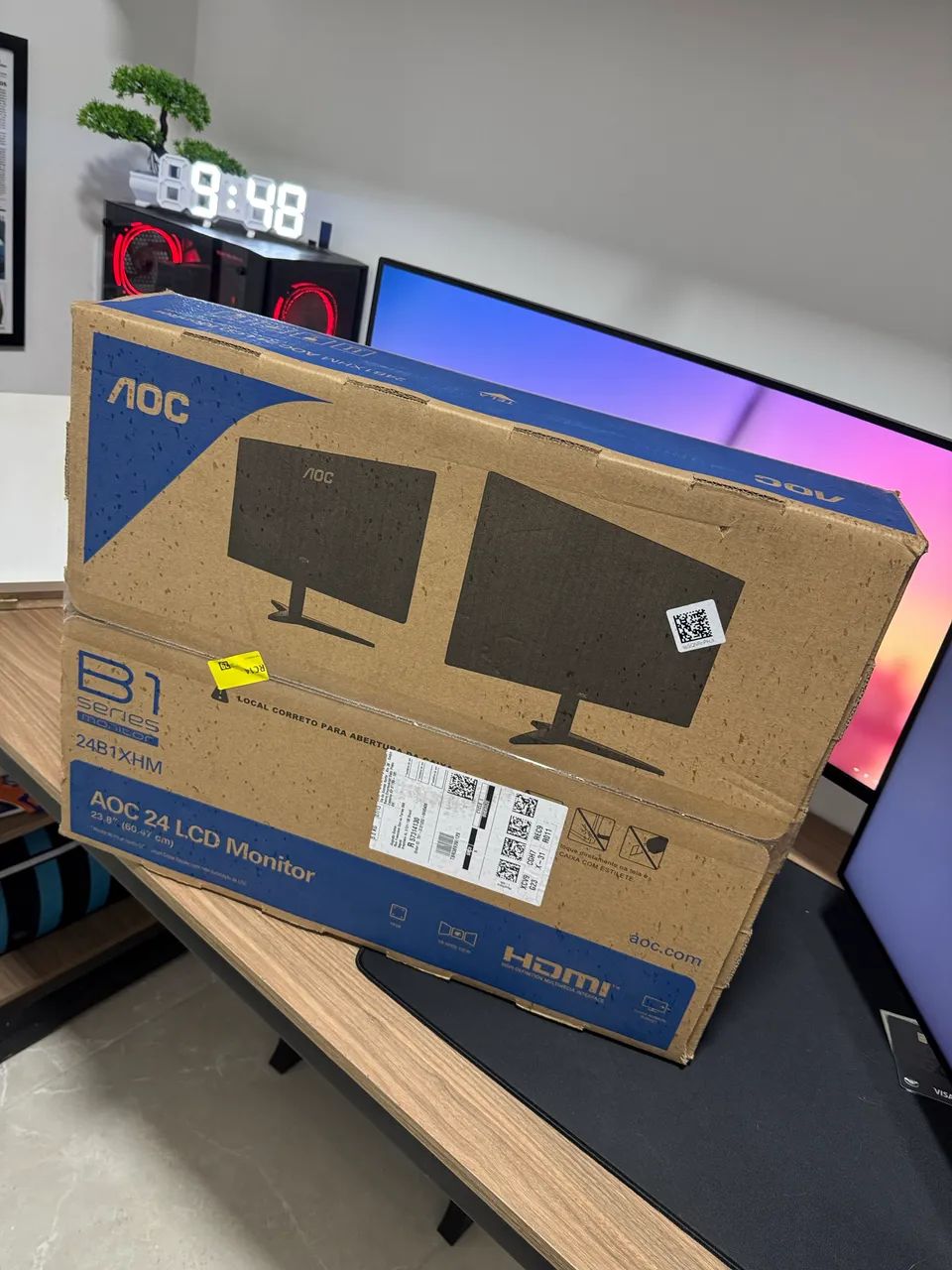 MONITOR AOC 24 POL. (NA CAIXA) - Foto 2