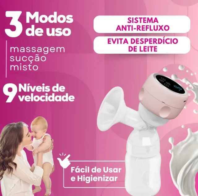 Bomba De Tirar Leite Ergonomicamente Compacta - Foto 3