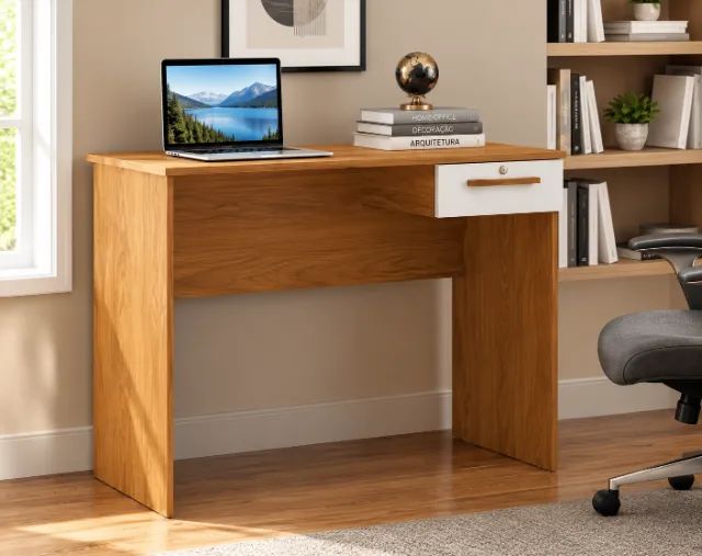 Mesa para escritório com gaveta GETT MOVEIS 