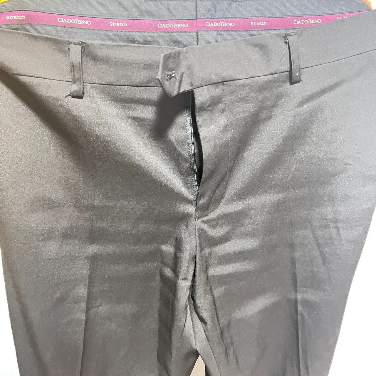 Terno e calça preto TAM 50 em poliéster  - Foto 2