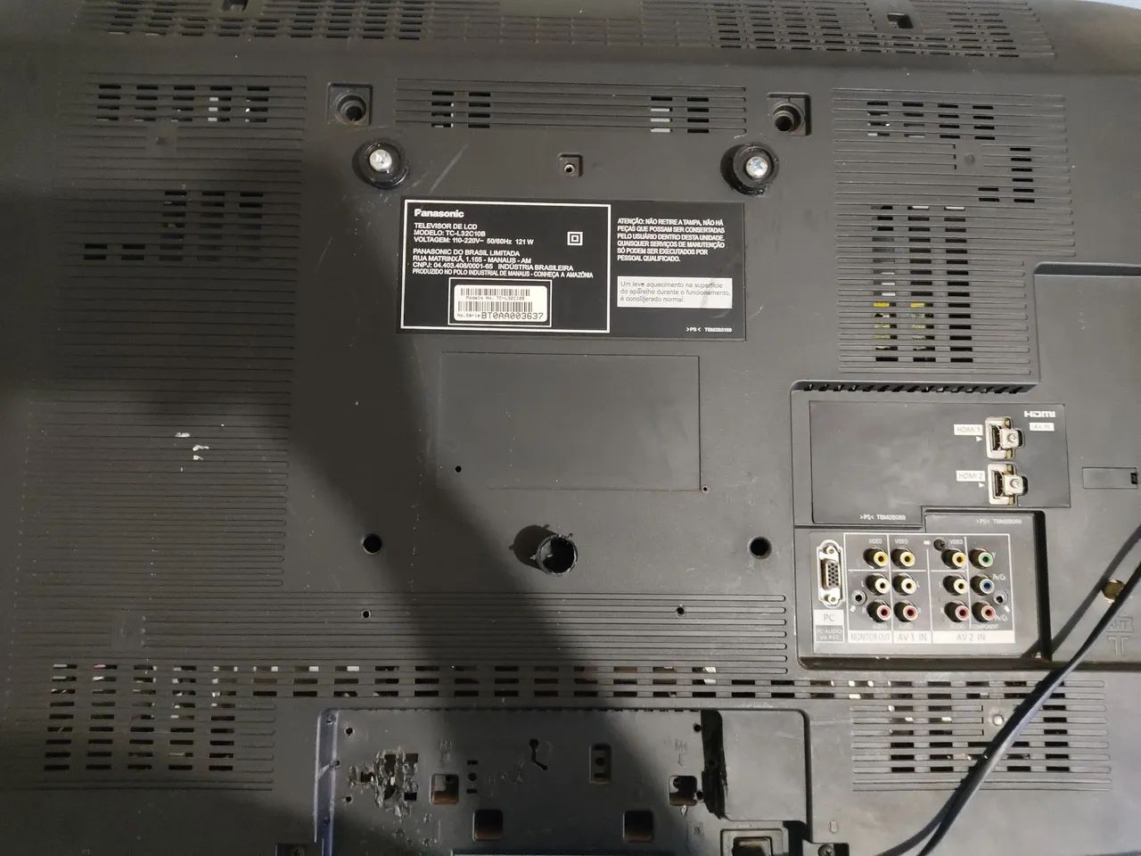 TV LCD PANASONIC 32 POLEGADAS COM CONVERSOR - Foto 4