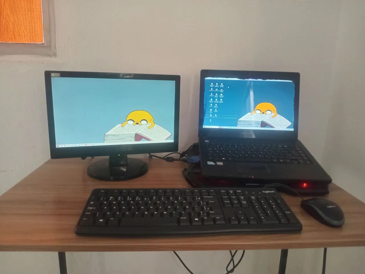 PC Notebook c/ Monitor - Ideal: Estudo e Trabalho.