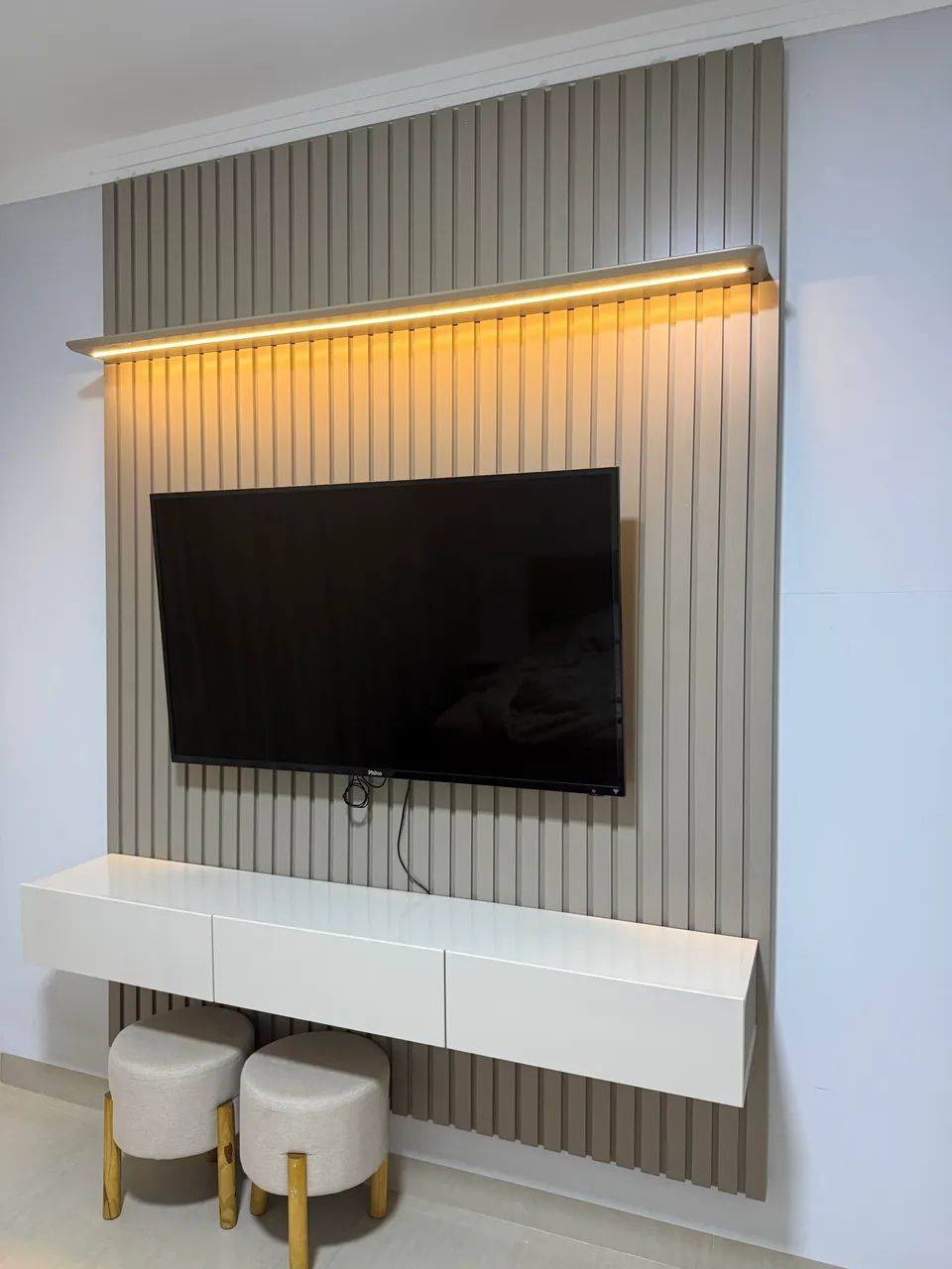 Painel ripado 