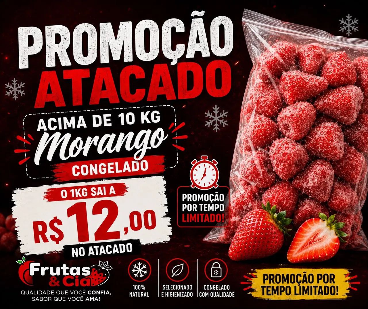 Morango congelado 