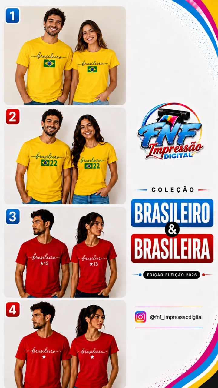 CAMISA PERSONALIZADA ELEIÇÃO 2026
