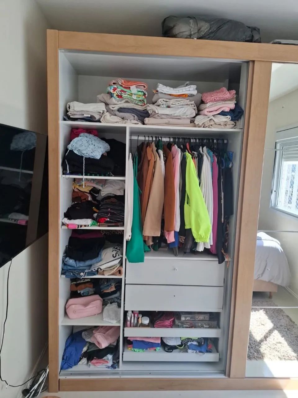 Guarda roupa casal com Espelho! - Foto 3