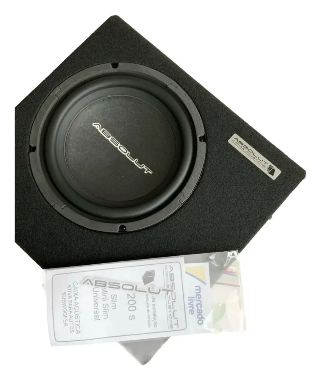 Caixa Subwoofer Slim com amplificador 