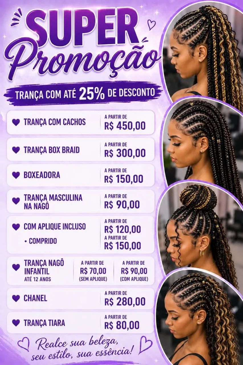 Todo os tipos de tran ças  - Foto 2