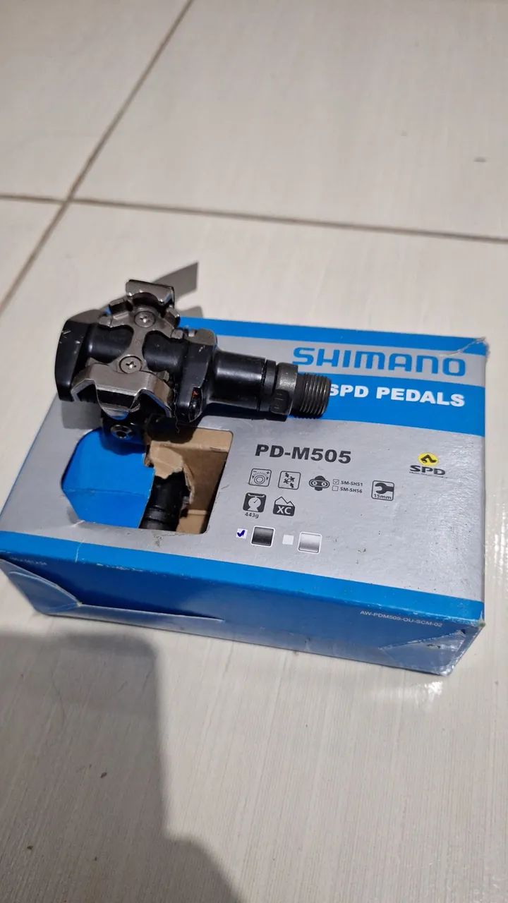 Pedal clip mtb m505 novo  original sem taco 