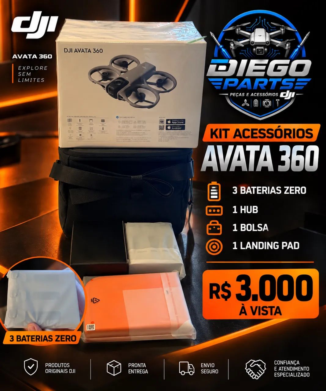 Kit acessórios - para Avata 360