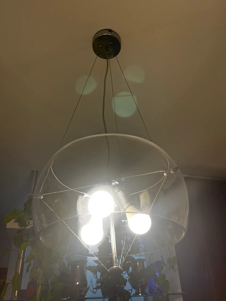 Lustre com vidro 