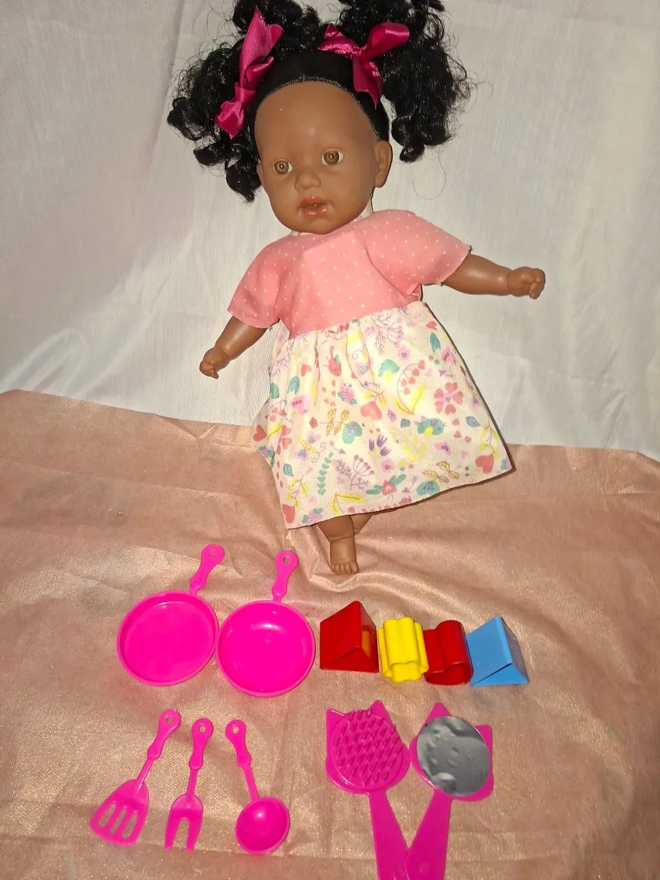 Linda Boneca Bebê Negra  - Foto 5