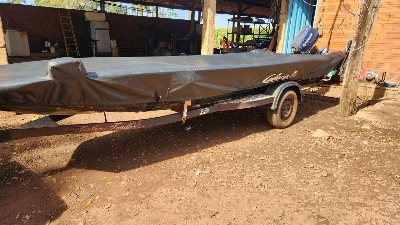 Conjunto barco, motor e carreta  - Foto 2