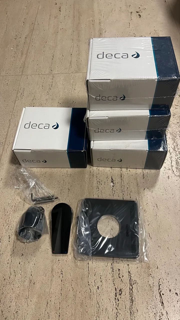 Vendo 4 Monocomandos Deca bl.26, cor Black Noir, novos - Foto 2