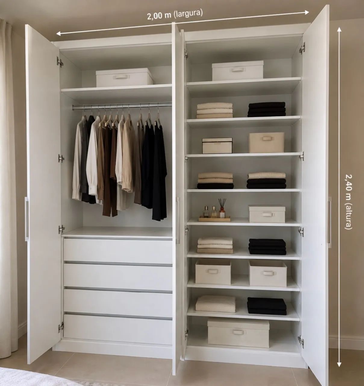 Guarda roupa 4 portas  - Foto 5