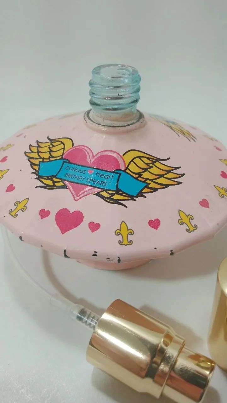 Frasco vazio antigo Perfume Curious Heart Britney Spears - Foto 4