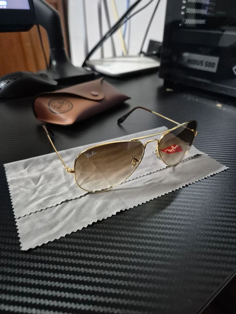 Óculos Ray-Ban Aviator Gradient Ouro/marrom