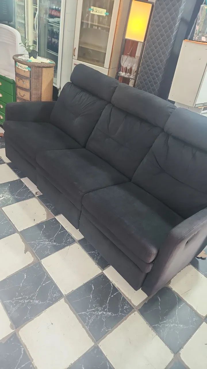 Sofá reclináveis tipo cinema 3 lugares - Foto 3
